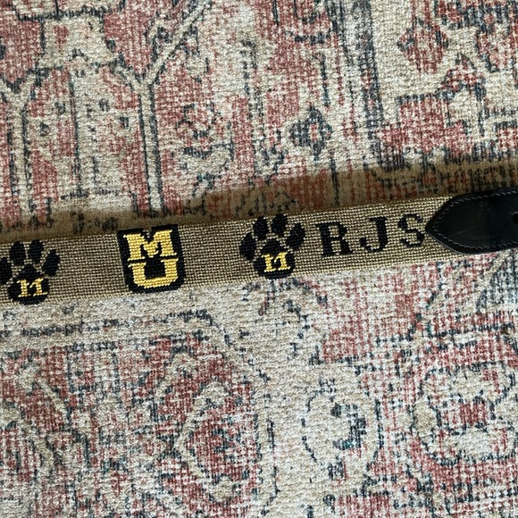Accessories Vintage Mizzou Needlepoint Belt Size 34 University Of